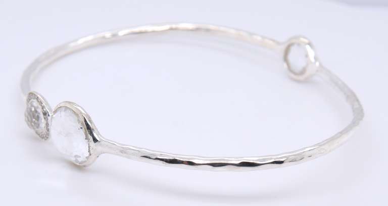 Ippolita Diamond Stella Sterling Silver Bangle