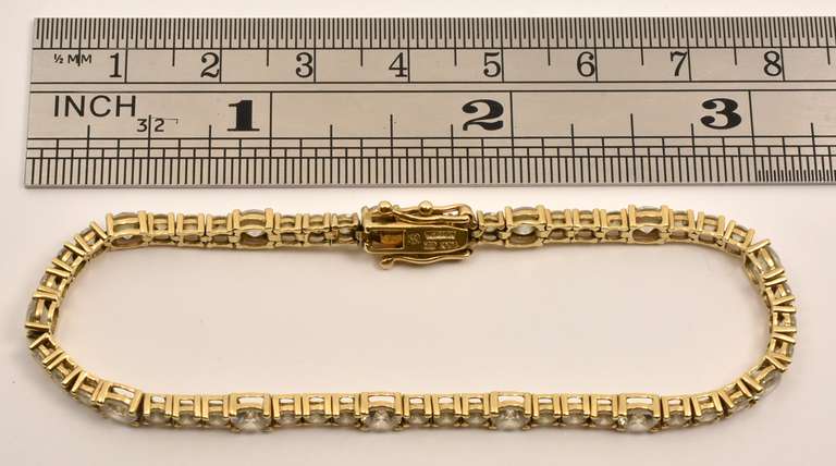 Flashy 14k CZ Tennis Bracelet