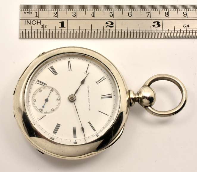 Handsome 1883 Illinois Pocket Watch in Coin Silver
