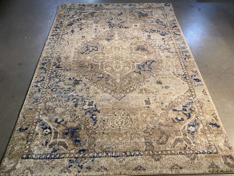 LOVELY VINTAGE REPRO DESIGN RUG 6x8