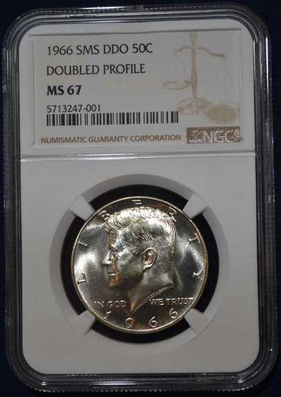 1966 SMS DDO Double Profile NGC MS67