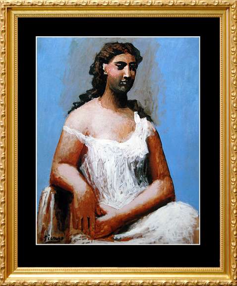 Pablo Picasso, Seated Woman in a Chemise