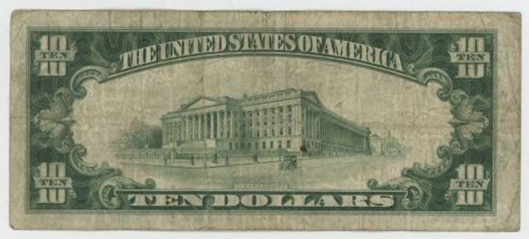 1929 Series $10 National of Chase Bank of New York, NY (2360)