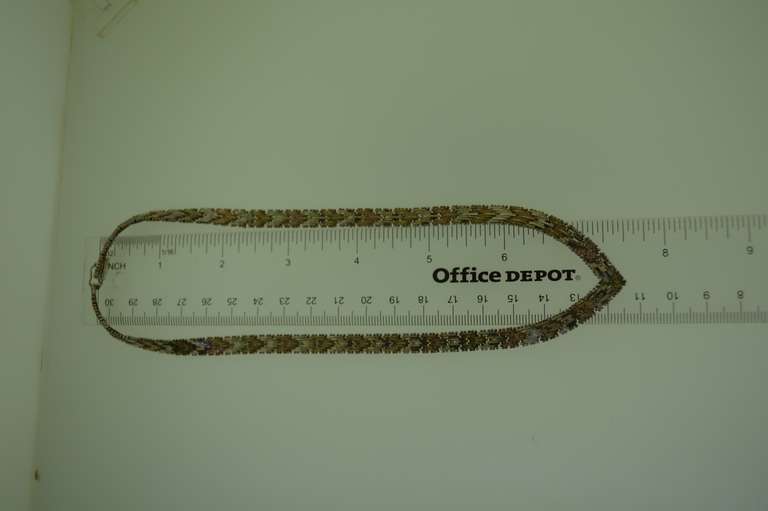Italian Trio Sterling Silver V Shape Riccio Chain Necklace