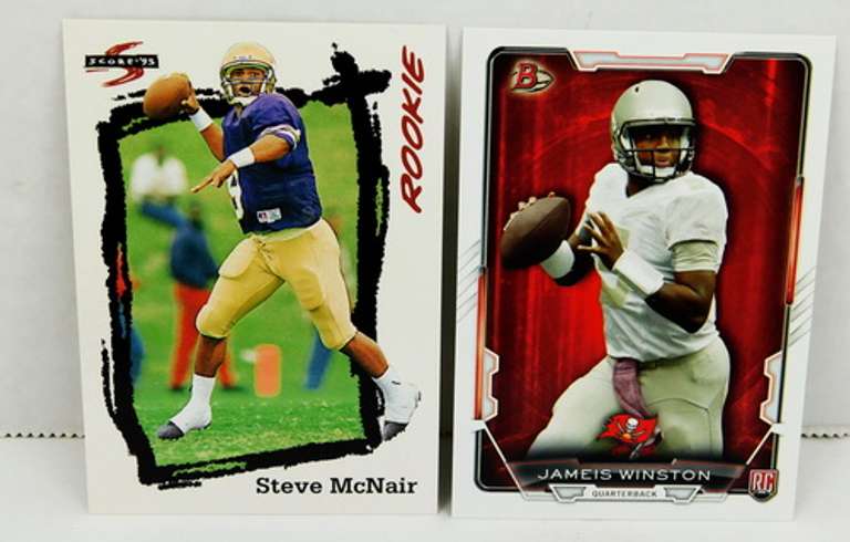 Steve McNair & Jameis Winston Rookie Football Cards