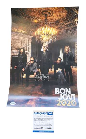 Jon Bon Jovi Autographed 13x19 Poster Litho 2020 ACOA