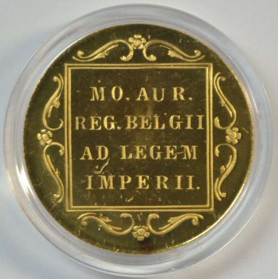 Superb Gem Prooflike 1985 Dutch Gold Ducat. Custom holder