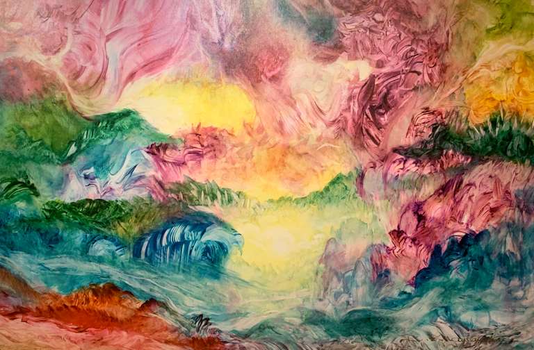 Kamran Khavarani Large Giclee on canvas
