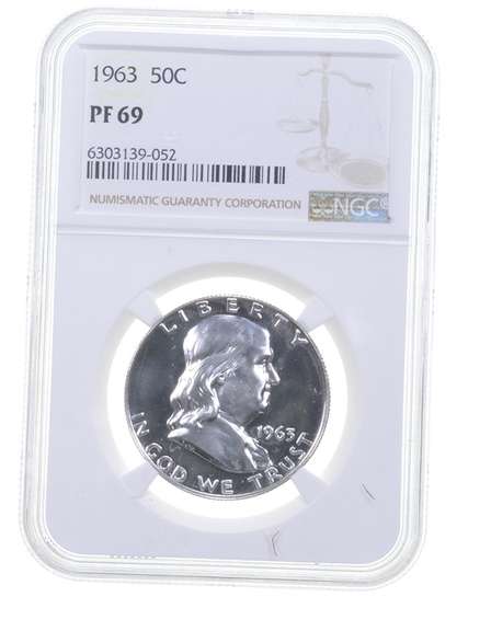 PF69 1963 Franklin Half Dollar - Graded NGC