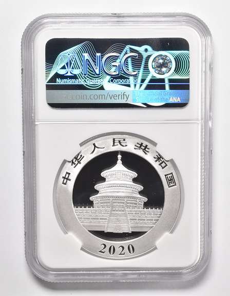 MS70 2020 (G) China 10 Yuan Silver Panda - First Releases - Signed - Graded NGC