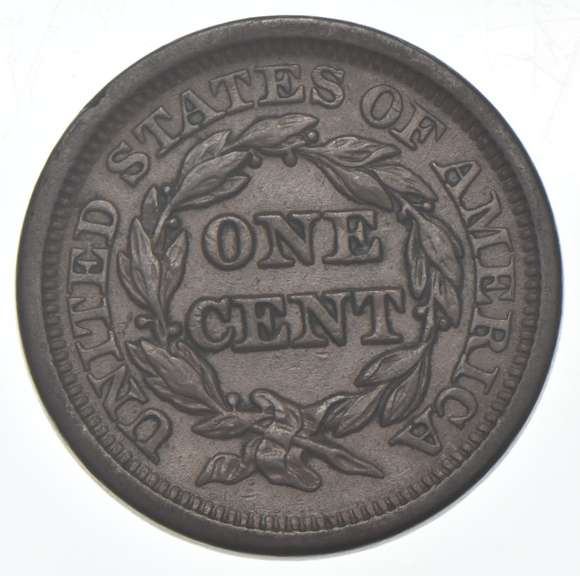 1846 Braided Hair Large Cent - MD