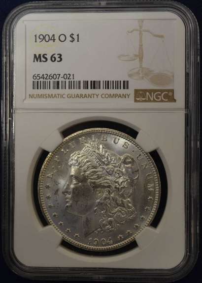 1904-O Morgan Silver Dollar NGC MS63