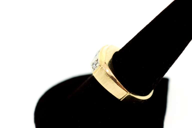 MENS 14K GOLD DIAMOND BAND / RING