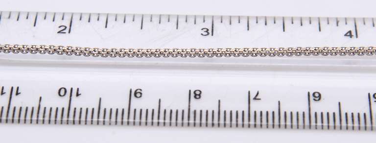 Italian White Gold Chain Necklace