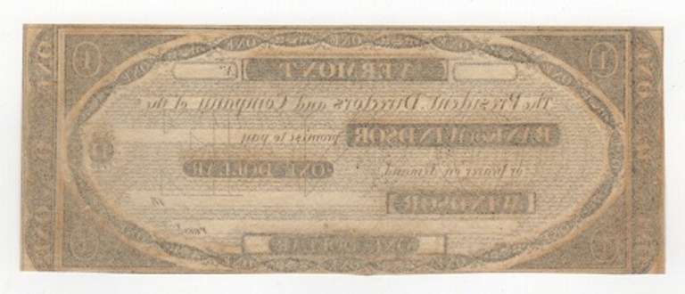 Crisp Exceptional 1800's $1 Bank Of Windsor Vermont!