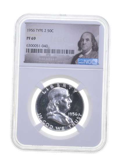 PF69 1956 Franklin Half Dollar - Type 2 - Graded NGC