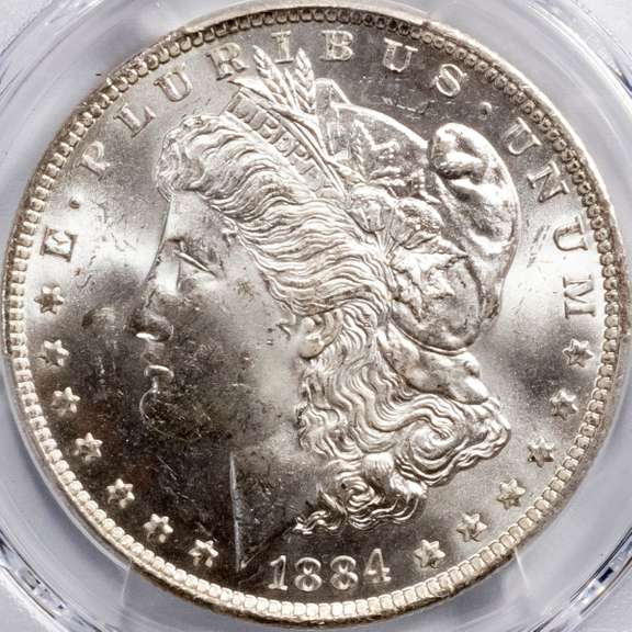 1884 0 Morgan Dollar PCGS MS64