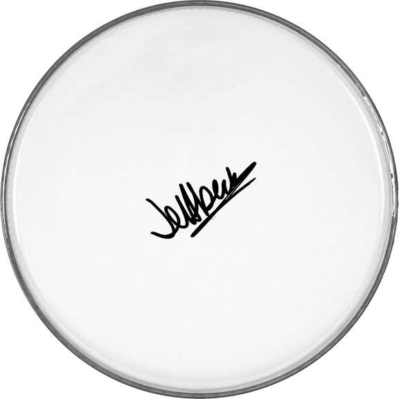 Jeff Beck Autographed Facsimile Signed Drum Head