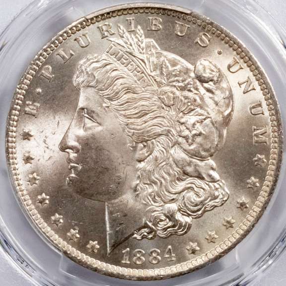 1884 0 Morgan Dollar PCGS MS64.