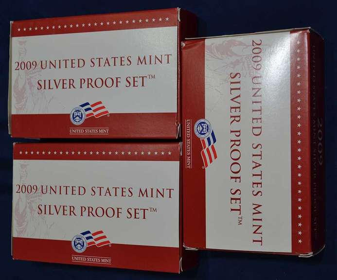 3x 2009 Silver Proof Sets