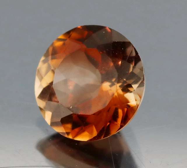 Premium 4.28ct calico colored Imperial Topaz solitaire