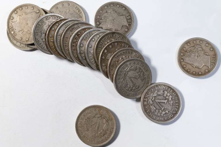 20 Full Liberty V Nickels