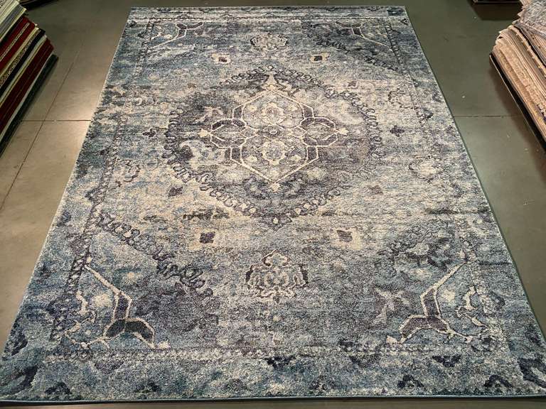 MARVELOUS ANTIQUE REPRO DESIGN RUG 8x11