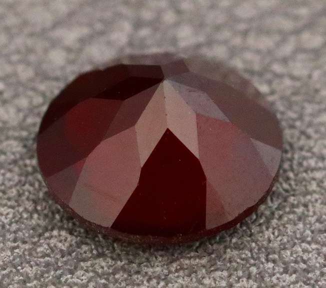 Ravishing 4ct black cherry red Mozambique Garnet solitaire
