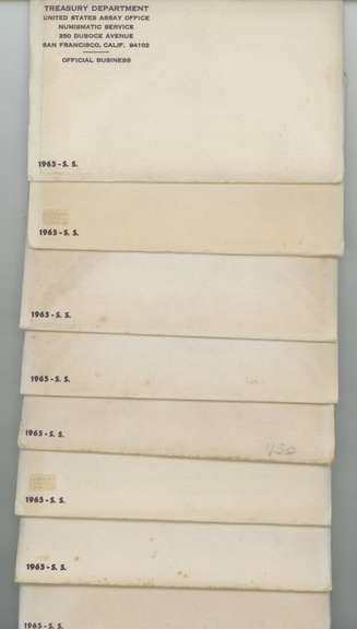 Great lot of 8 UNOPENED 1965 Uncirculated Special Mint Sets