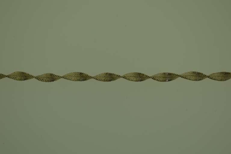 Italian Sterling Silver Twisted Omega Chain Necklace