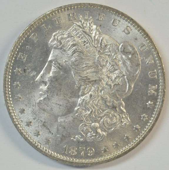 Choice BU 1879-O Morgan Silver Dollar. Better date