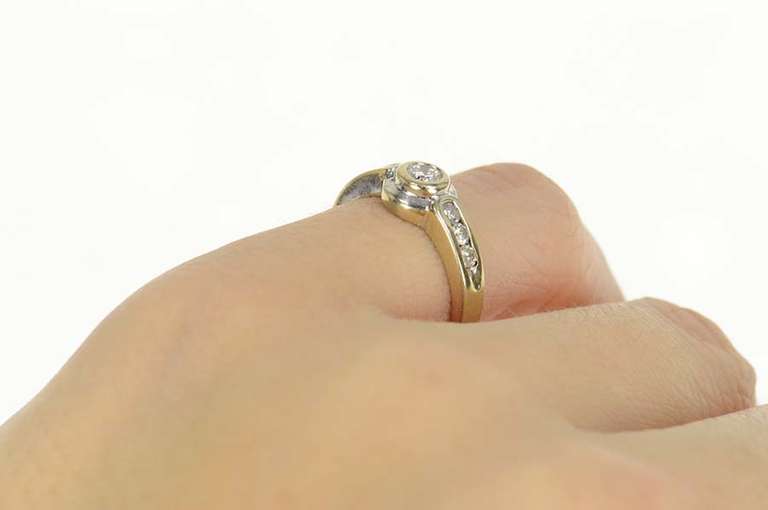 14K White Gold 0.41 Ctw Classic Round Diamond Engagement Ring