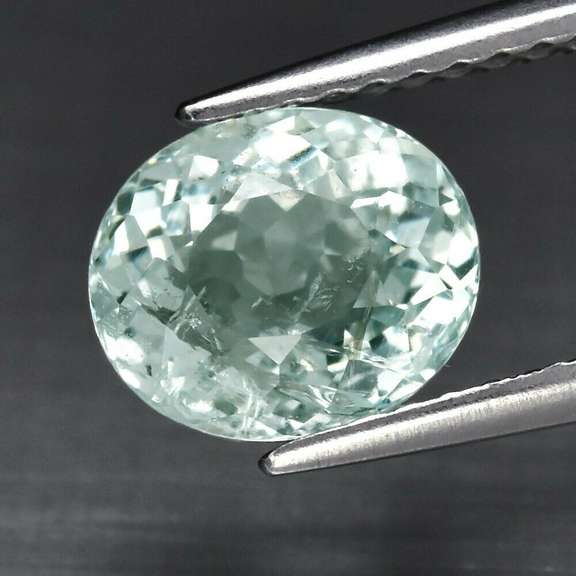 High Fire 1.55ct platinum blue Aquamarine