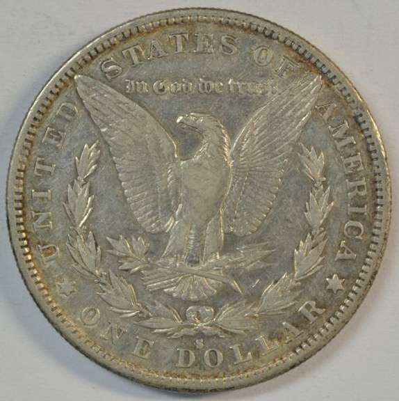 Lovely original AU 1884-S Morgan Silver Dollar. Scarce