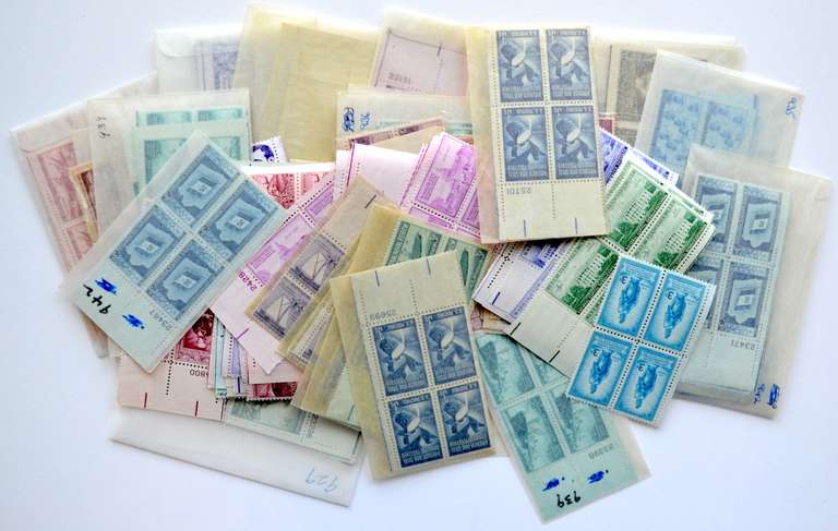 213 3 Cent Mint US Plate Blocks $25.71 Face Value