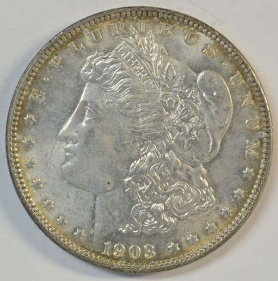 Virtual Gem BU 1903-P Morgan Silver Dollar. Super nice