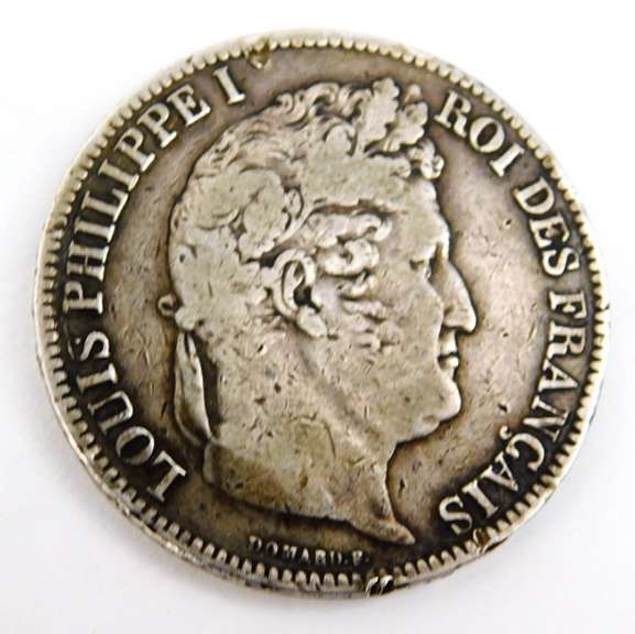 1831 Louis Philippe I 5 Francs Silver Coin