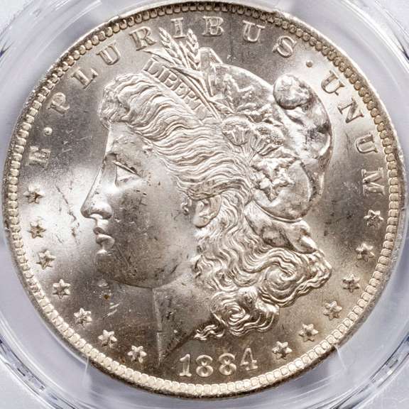1884 0 Morgan Dollar PCGS MS64