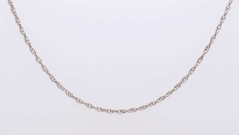 Vintage Sterling Silver Rope Chain Necklace