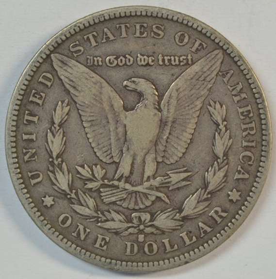 Boldly-defined 1892-S Morgan Silver Dollar. Key date
