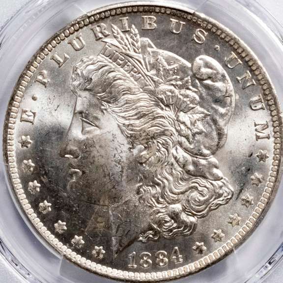 1884 0 Morgan Dollar PCGS MS64.