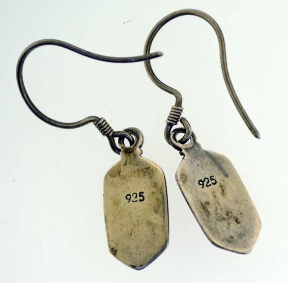 Sterling silver Two pair Of Gemstones Earrings Lot