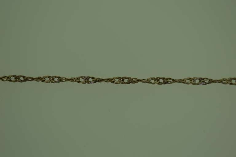 Mexican Sterling Silver Rope Chain And Filigree Pendant