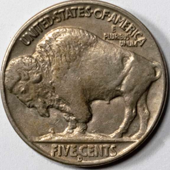 Choice Unc 1934 D Buffalo Nickel