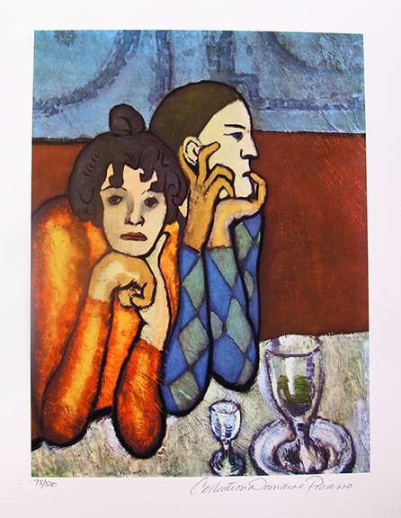 Pablo Picasso, Paul as Harlequin and His Companion