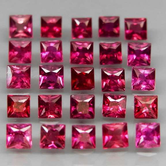 Radiant princess cut! Unheated! 3.20ct Sapphire set!