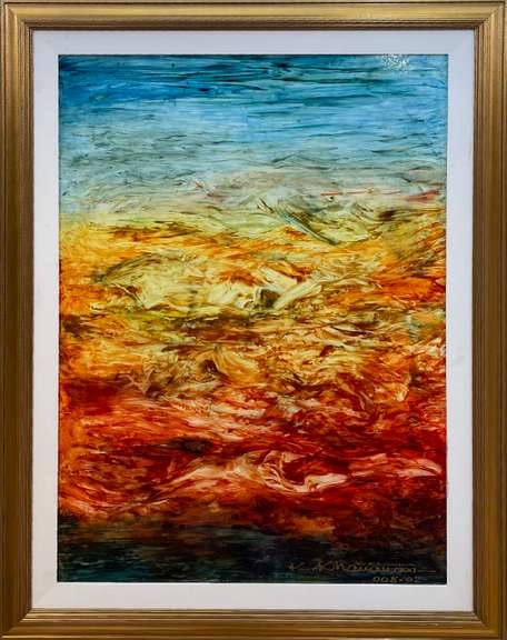 Kamran Khavarani Original Oil on Paper