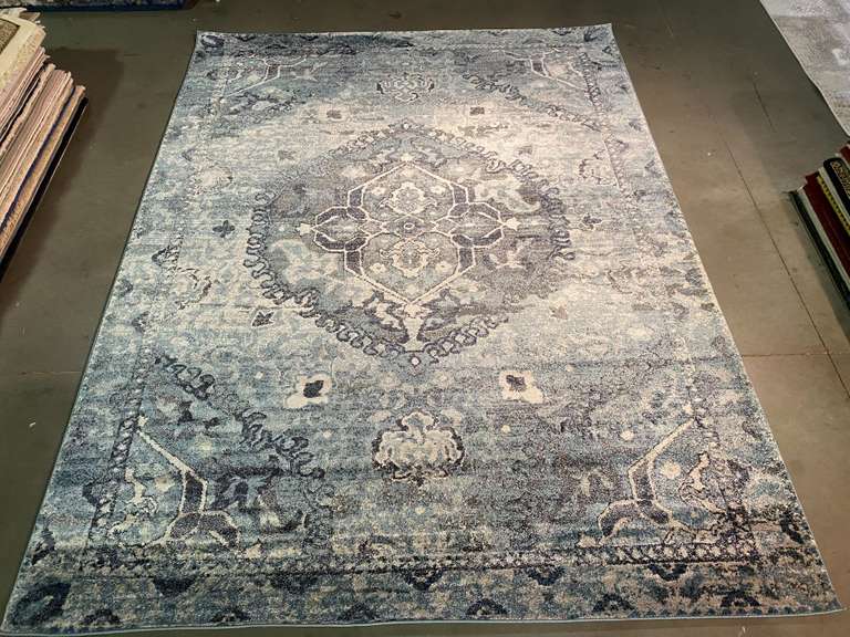 MARVELOUS ANTIQUE REPRO DESIGN RUG 8x11