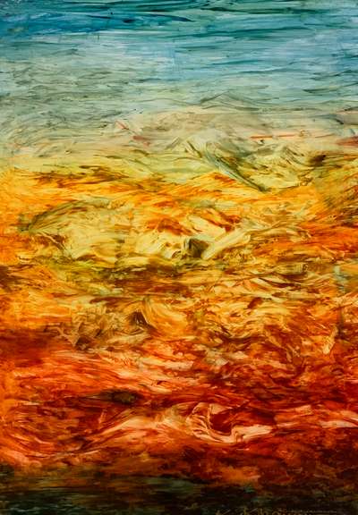 Kamran Khavarani Original Oil on Paper