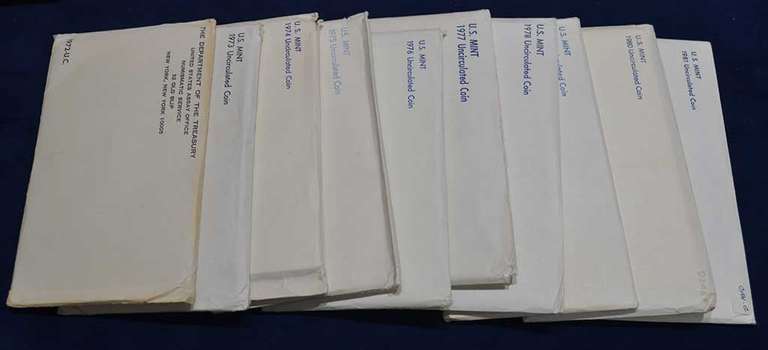Run Of US Mint Sets 1972-1981